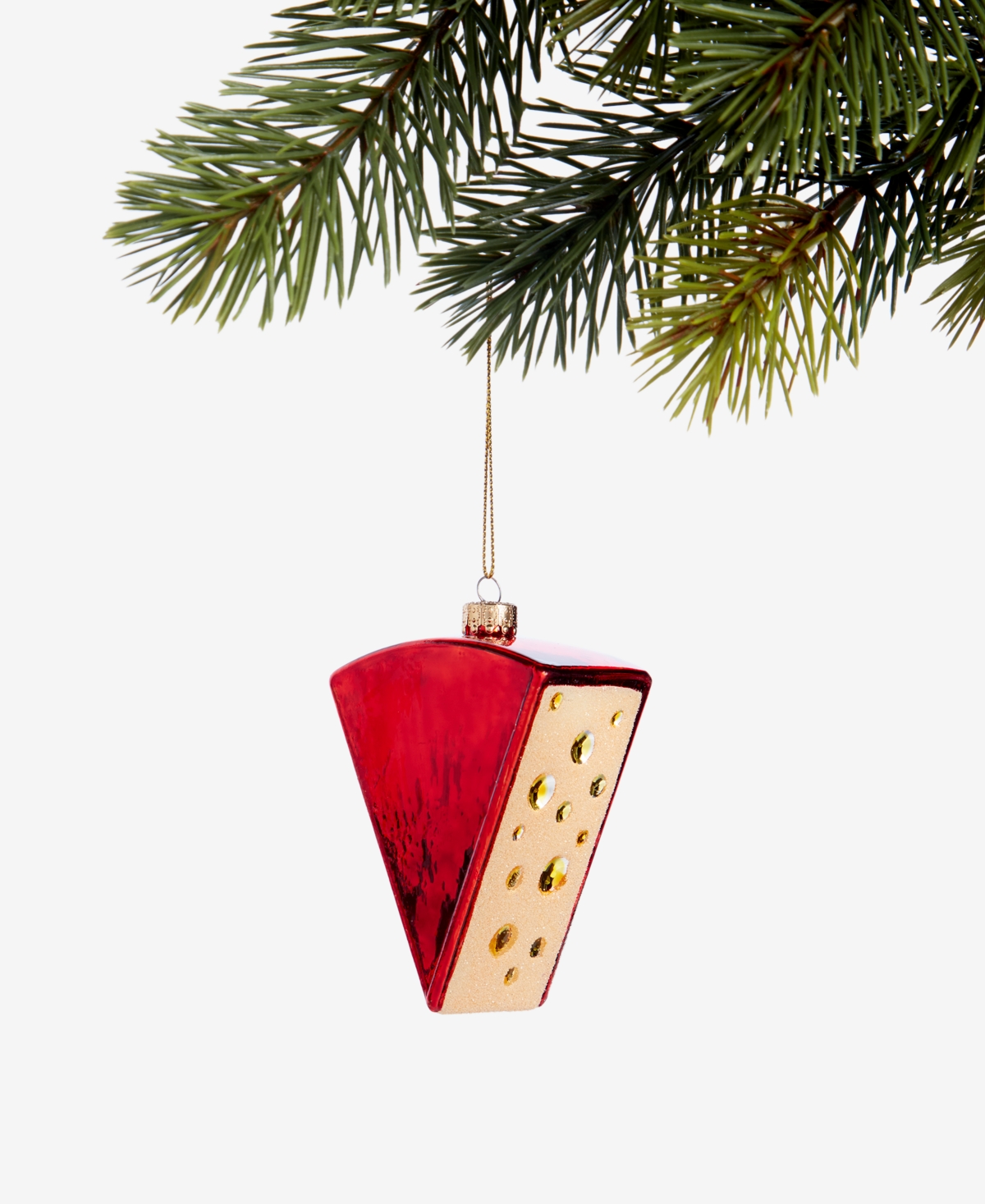 Holiday Lane Foodie Cheese Block Ornament, Macy's Exclusive In Transparent