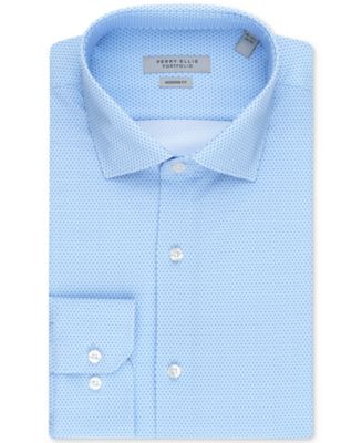 Perry Ellis Men's Modern-Fit Performance Tech Dress Shirt - Macy's