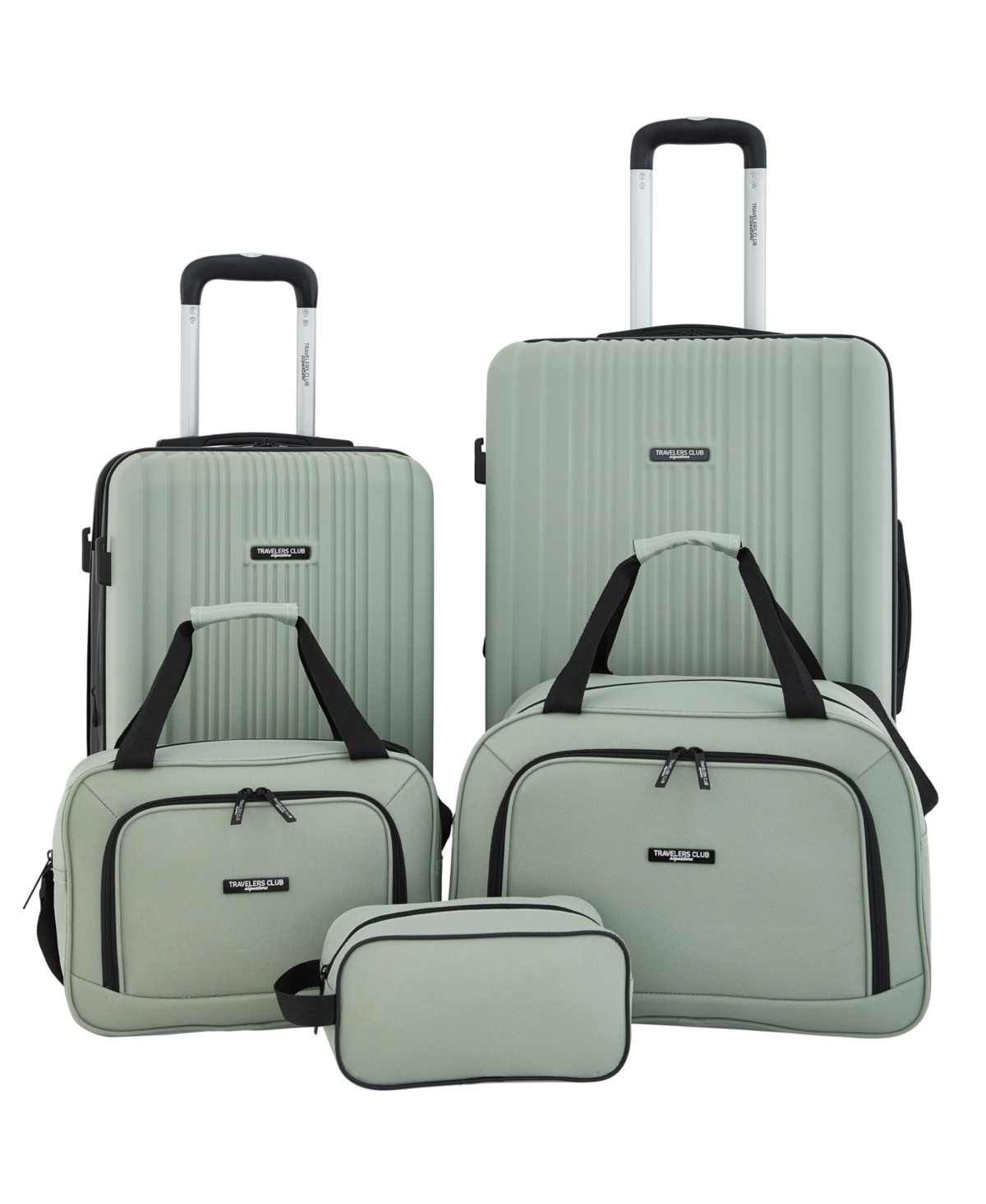 5-Piece Velocity Expandable Rolling Hardside Luggage Set - Desert Sage