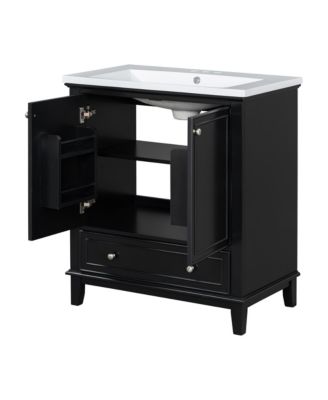 30" Bathroom Vanity Combo Sink, Cabinet, Doors, Drawer
