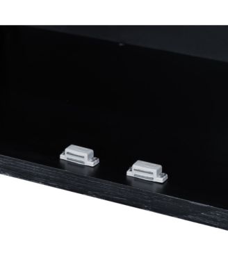 Streamdale Rustic Sideboard with Rattan Doors & Adjustable Shelves