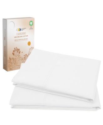 California Design Den Organic Cotton Set of 2 Pillowcases, King Pillowcase