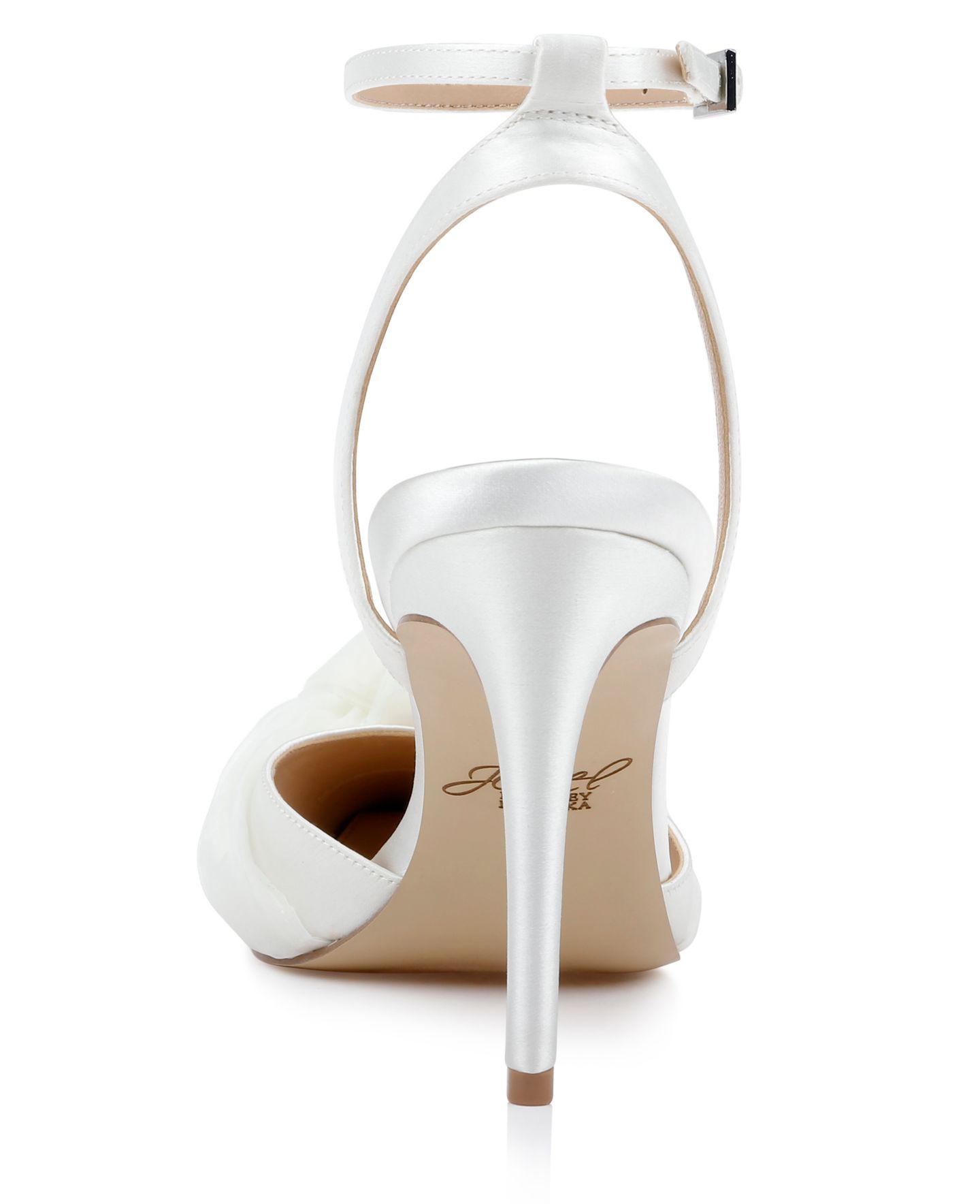Женские туфли Jewel Badgley Mischka Federica Evening Knot Pumps, цвет: Слоновая кость атласный — фото 3