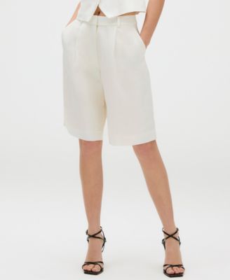 Calvin Klein - Women's Textured High-Waisted Shorts