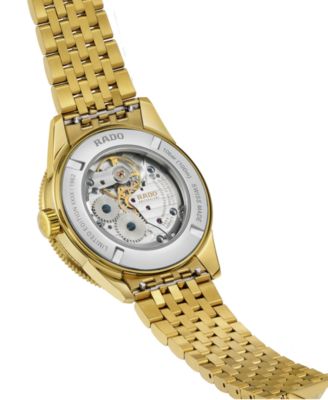 Unisex Swiss Automatic Captain Cook Over-Pole Interchangeable Brown Leather Strap Watch 39mm