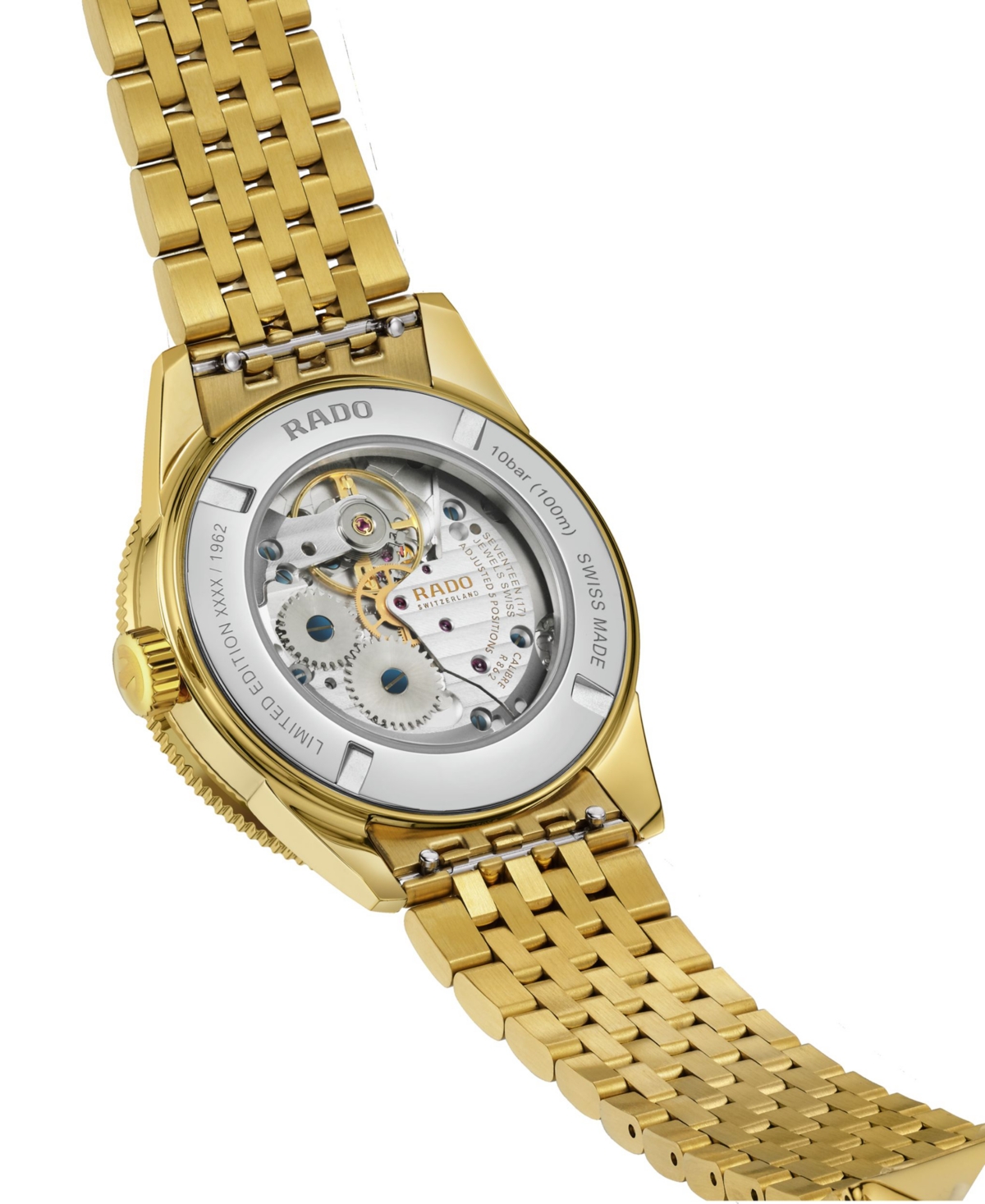 Rado Unisex Swiss Automatic Captain Cook Over-pole Interchangeable Brown Leather Strap Watch 39mm