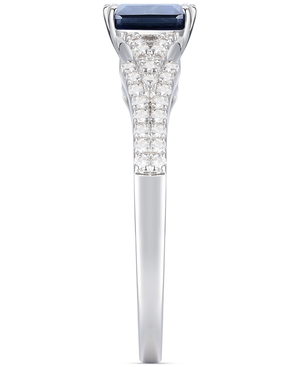 Macy's Emerald (5/8 Ct. T.w.) & Diamond (1/4 Ct. T.w.) Ring In 14k Gold (also In Ruby & Sapphire)