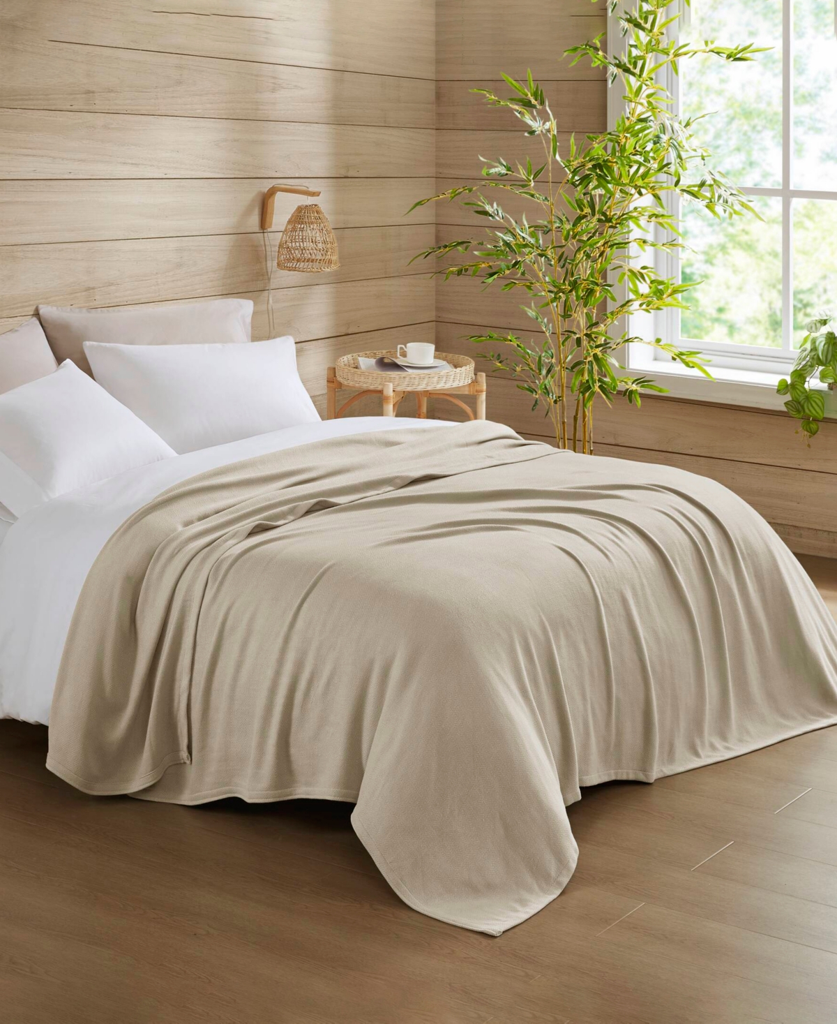 Madison Park Lightweight Breathable Blanket, Twin In Neutral