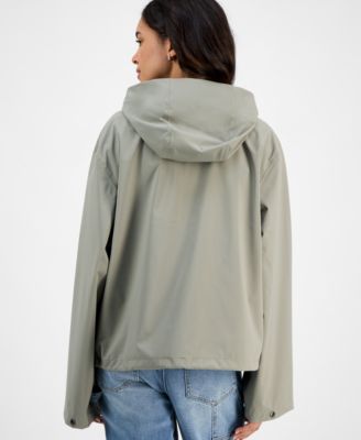 Women's Zip-Front Hooded Drawstring Jacket