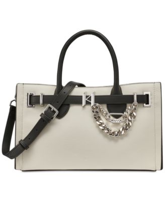 KARL LAGERFELD PARIS - Cerise Leather Satchel