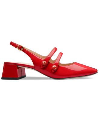 Winley Patent Leather Mary Janes Slingback Pumps