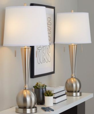 30.25" Metal Jules Contemporary Table Lamp, Set of 2