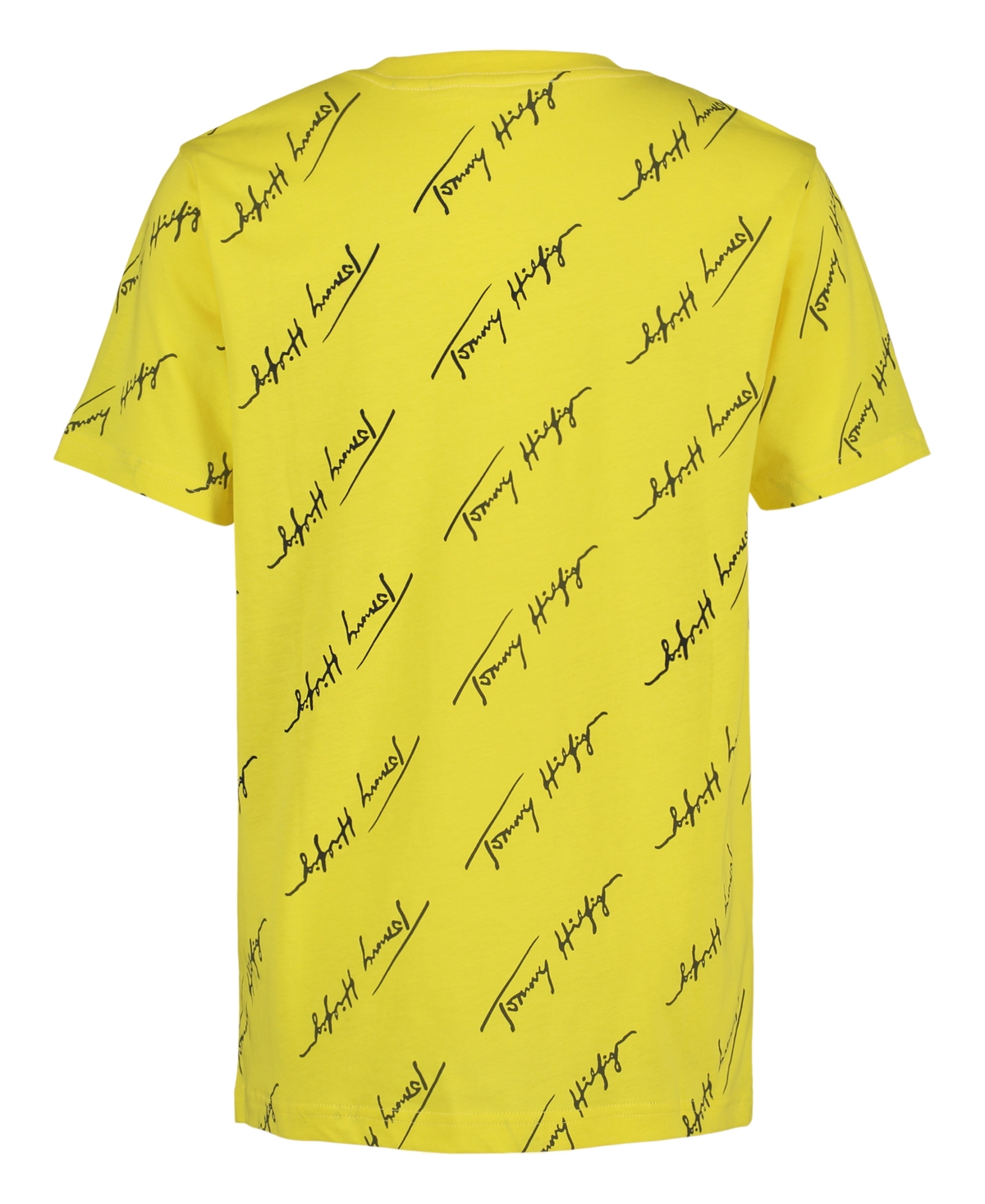 TOMMY HILFIGER BIG BOYS ANGLED SCRIPT PRINT SHORT SLEEVE T-SHIRT 