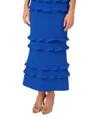 Women's Tiered-Ruffle-Trim Crepe Dress
