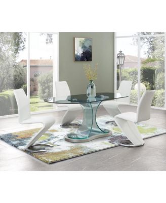 Faux Leather Dining Chairs Set of 2 Upholstered Parsons Style for Home or Office