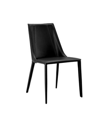 Faux Leather Dining Chair with Armless Design for Kitchen or Dining Room