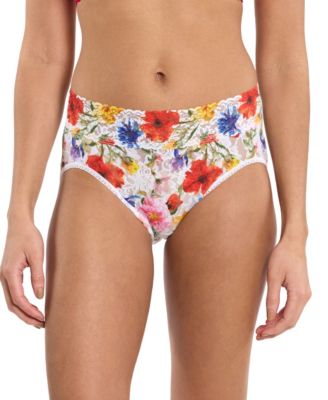 Women's Printed Signature Lace French Brief Panty