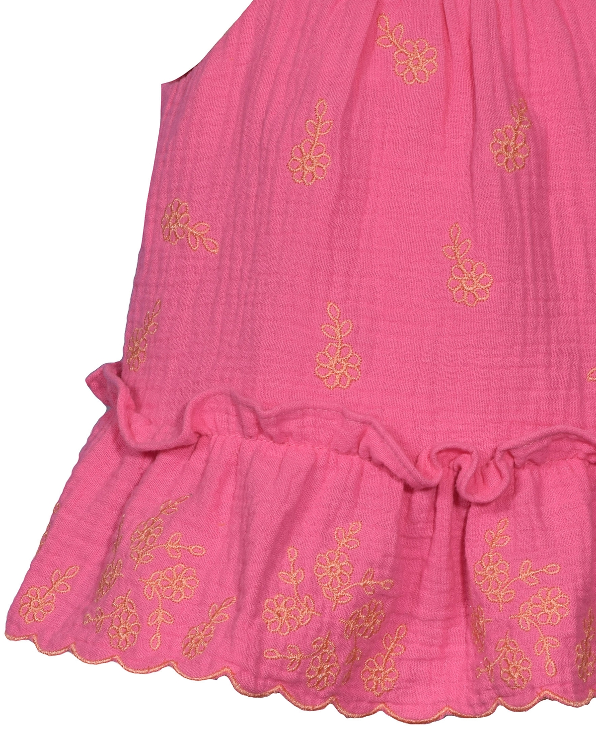Bonnie Baby Baby Girls 2-piece Embroidered Ruffle Top And Shorts Set