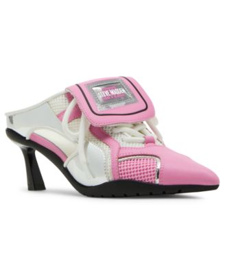 Steve Madden - Women's Shevron Kitten-Heel Sport Dress Mules