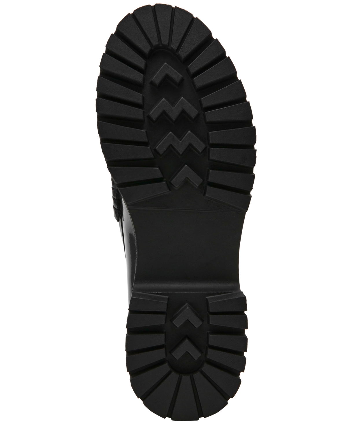 Steve Madden Women's Langsten Lug-sole Tailored Loafers In Black