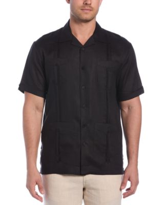 Men's 100% Linen Short Sleeve 4 Pocket Guayabera Shirt