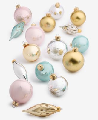 Opulence Set of 22 Glass Mixed Ornaments, Macy's Exclusive
