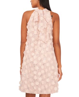 Women's Sequin Sleeveless A-Line Short Dress