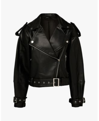 Women's Cropped Moto Jacket