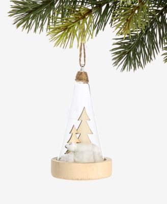 Holiday Lane - Tree and Polar Bear Ornament