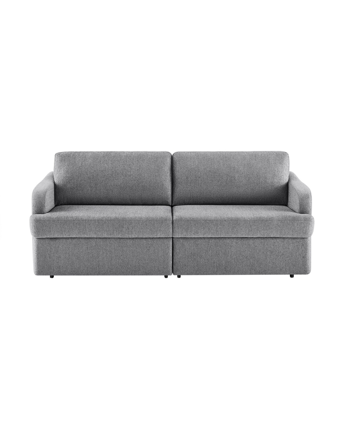 Serta 91.3" Polyester Medford Convertible Sofa In Gray