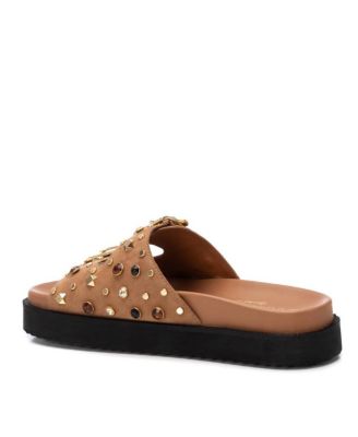 Carmela Leather Women's Fashion Footbed Sandals By XTI