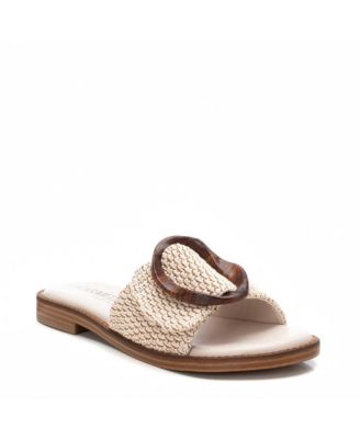 Carmela Leather Women's Fashion Slip on Sandals By XTI