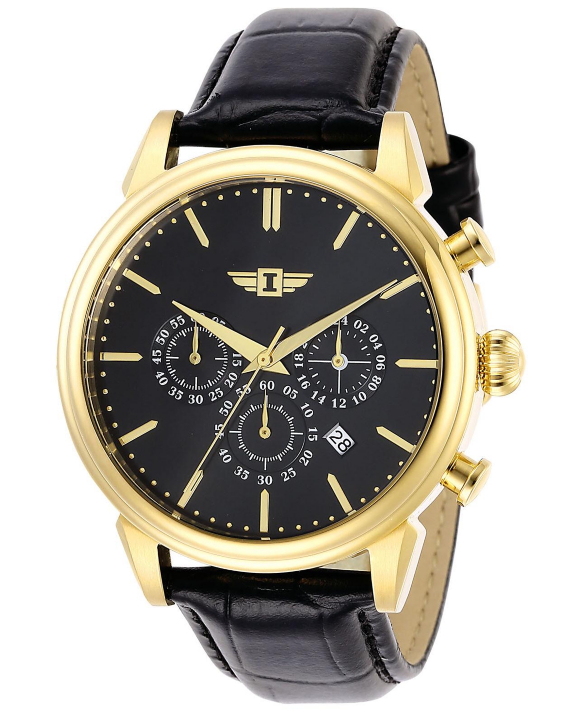 Invicta Men's IBI29865 I by Invicta Quartz Chronograph Black Dial Watch - Black