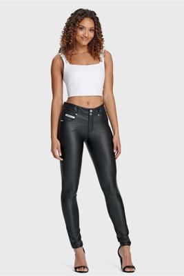 Women's Faux Leather Shaping Skinny Pants