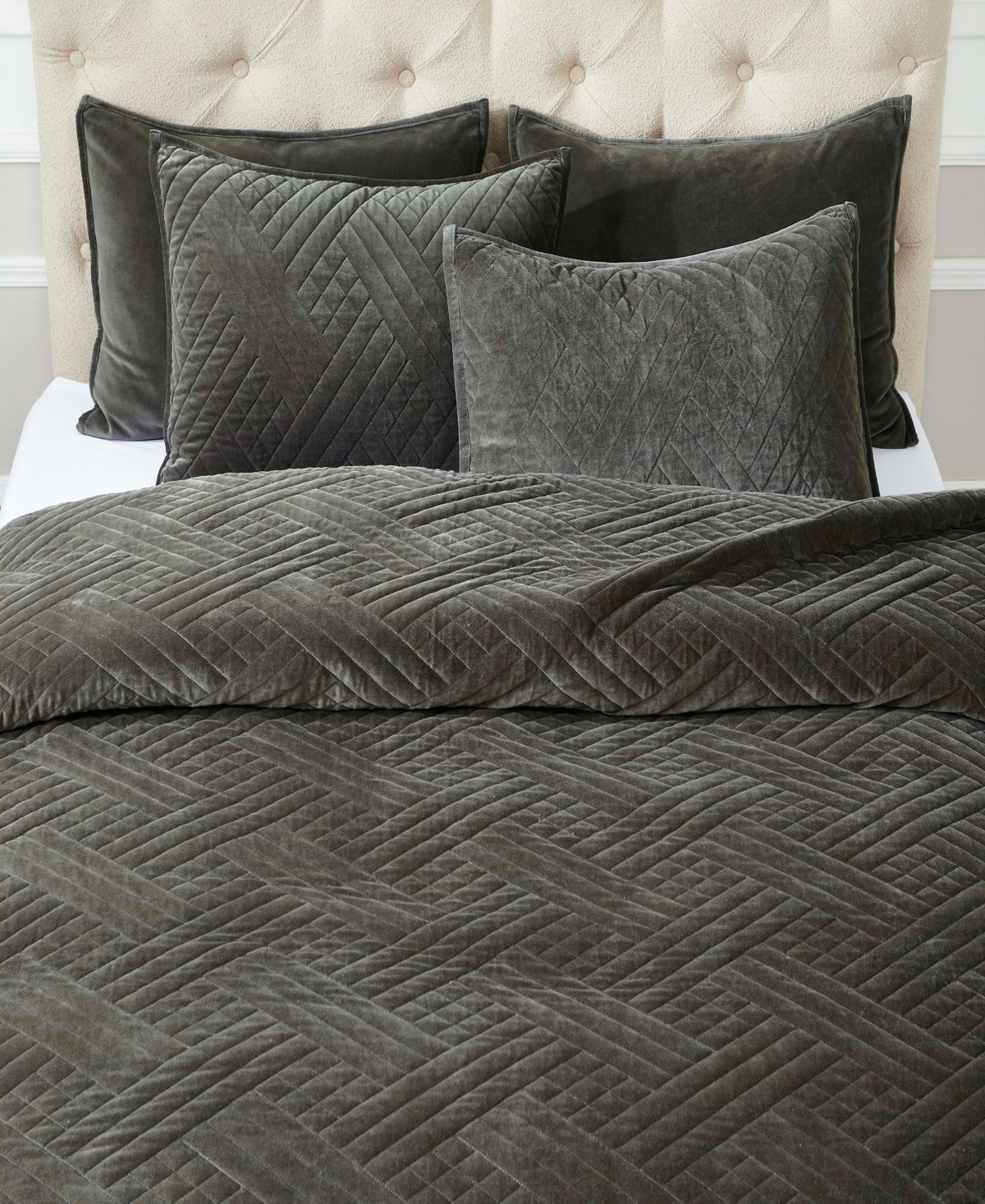 Superior Karina Cotton Velvet Lightweight 3-Pc. Quilt Set