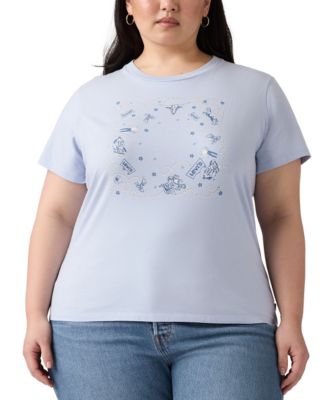 Levi's - Plus Size Perfect Logo Cotton T-Shirt