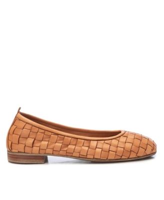 Carmela Leather Collection Women's Braided Flats By XTI