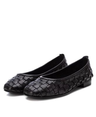 Carmela Leather Collection Women's Braided Flats By XTI