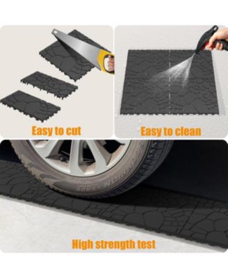 Streamdale 12" Patio Deck Tiles, DIY Interlocking, Easy Install, 44pcs, DARK GRAY