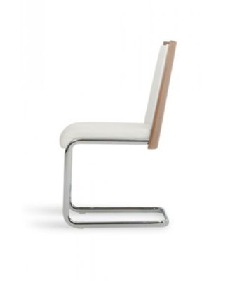 Faux Leather Dining Chairs Set of 2 Modern Side Chairs for Home or Apartment