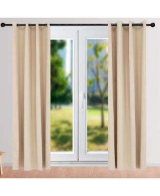 Room-Darkening Curtain Panel with Grommet Top - 52 x 108 in. - Beige