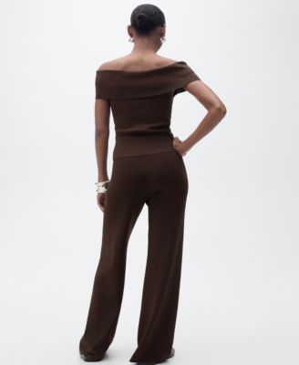 Women's Straight Knitted Pants