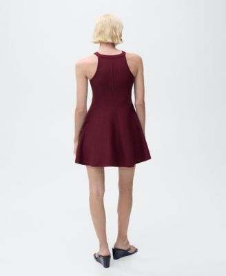 Women's Short Flared Knitted Dress