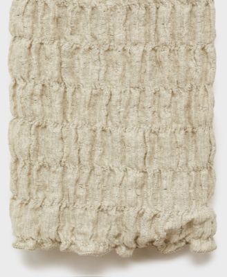 Women's Cotton Texture Ties Cardigan Sweater