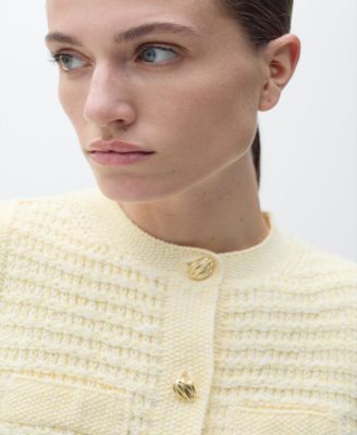 Women's Jewel Button Knitted Cardigan Sweater