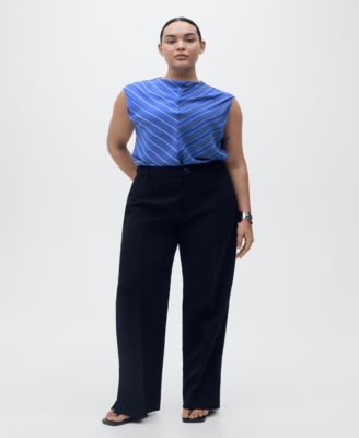 Women's Combined Striped Blouse