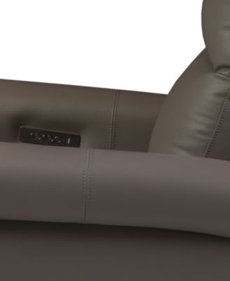 Thandler Leather Power Headrest Recliners, Exclusively at Macy's