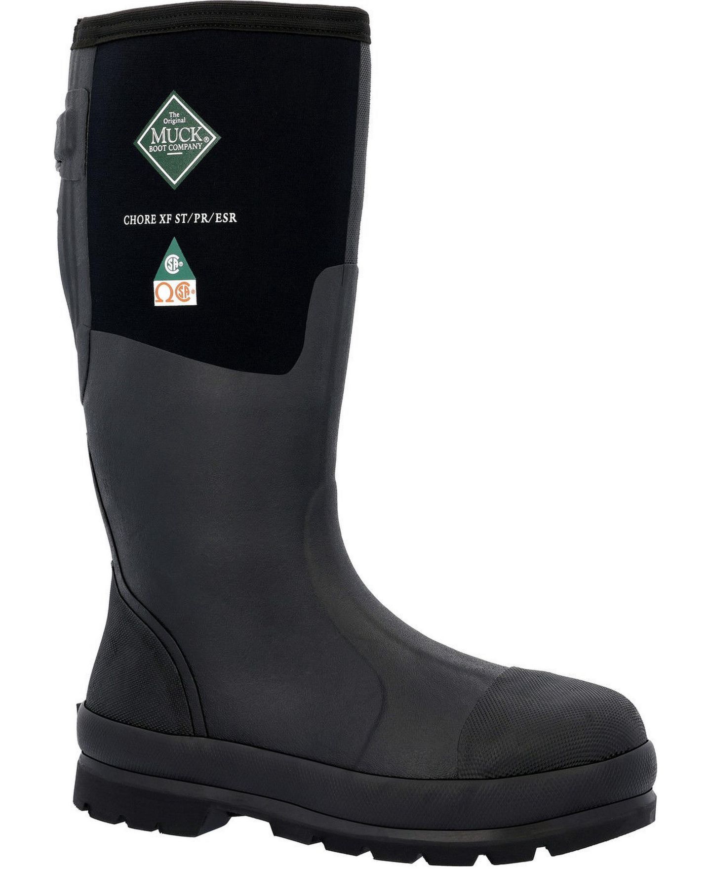 Мужские ботинки MUCK Chore Classic Steel Toe XF (Wide Calf), цвет: Чёрный — фото 1
