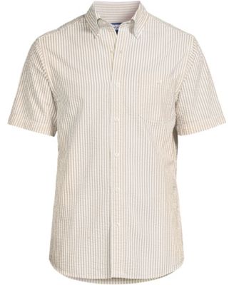 Men's Short Sleeve Seersucker Shirt