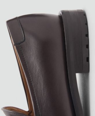 MANGO Men's Leather Loafers